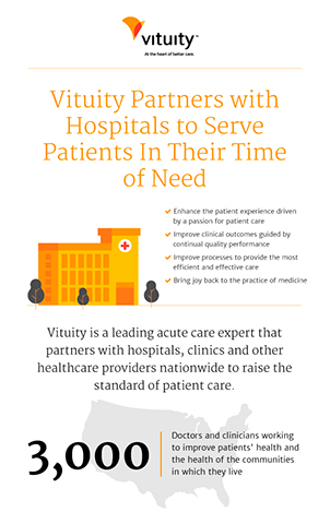 Vituity Infographic: Partnering With Hospitals To Serve Patients In Their Time of Need (Graphic: Business Wire)