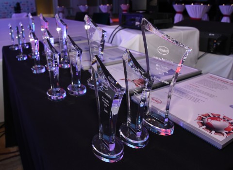 For the 11th time, Henkel presented 15 awards to its top suppliers for their best-in-class performance in 2017. (Photo: Business Wire)