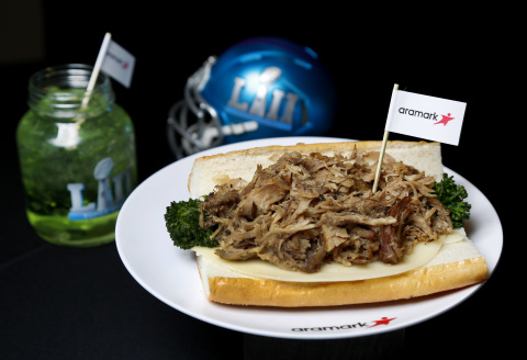 Aramark’s South Philly Roast Pork Sandwich pays homage to the Philadelphia Eagles and features signature ingredients that provide a little hometown flavor for fans traveling to the big game from Philadelphia (Photo: Business Wire)
