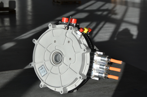 An axial-flux electric motor manufactured by YASA (Photo: Business Wire) 