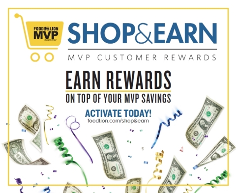 Food Lion Unveils MVP "Shop & Earn" Personalized Monthly Rewards (Graphic: Business Wire)