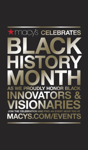 Macy’s celebrates innovators and visionaries during Black History Month. (Graphic: Business Wire)
