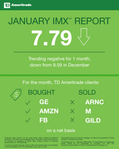 TD Ameritrade January 2018 Investor Movement Index (Graphic: TD Ameritrade)