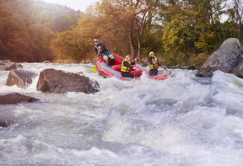 Adventure sports abound in Japan, such as white water rafting at the Minakami Outdoor Adventure in Gunma Prefecture (Photo: Business Wire)