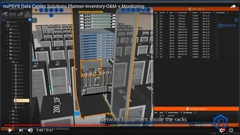 nuPSYS Data Center Solutions Planner - Inventory - O&M + Monitoring - Network Equipment Inside the Racks (Graphic: Business Wire)