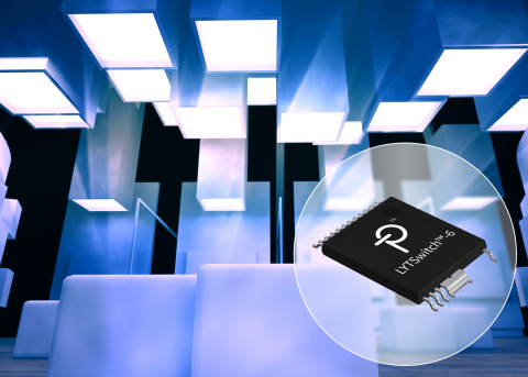 Power Integrations推出LYTSwitch-6 LED驱动器IC，可实现高效率和极低待机功率 (图示：美国商业资讯)