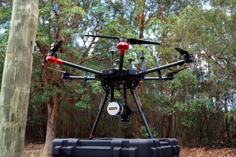 YellowScan Surveyor on the Matrcie 600 Pro from DJI (Photo: Business Wire)