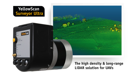 At the International LiDAR Mapping Forum (ILMF) this week, YellowScan will showcase the new Surveyor Ultra system, integrating Velodyne’s VLP 32C Sensor and the Applanix APX-15 IMU. (Photo: Business Wire)