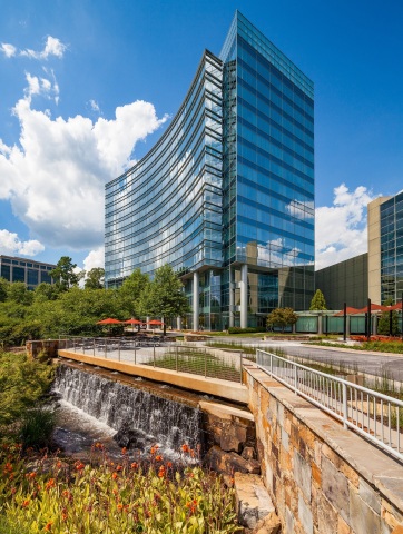Arby's Restaurant Group will move their headquarters next year to 161,000 square feet at Three Glenlake, part of the One and Three Glenlake campus owned by Columbia Property Trust in Atlanta's Central Perimeter submarket. (Photo: Business Wire)
