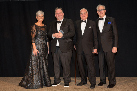 USC Libraries Dean Catherine Quinlan, Scripter winners Bruce Miller and James Ivory, Selection Committee Chair Howard Rodman (Photo: Business Wire)