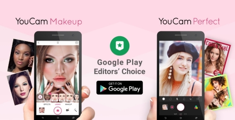 Perfect Corps. innovative YouCam Apps are handpicked by Google Play Store’s editorial team and crowned the prestigious Editors’ Choice badge (Graphic: Business Wire)