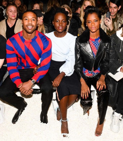 The front row at the Fall 2018 CALVIN KLEIN 205W39NYC runway show last night in New York