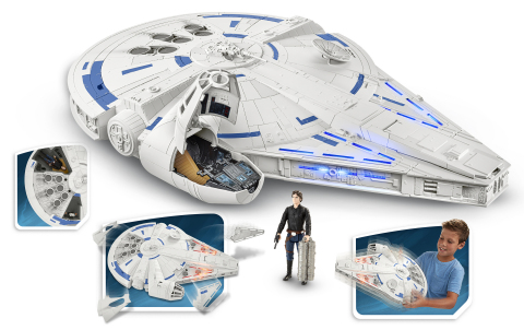SOLO: A STAR WARS STORY 3.75-INCH KESSEL RUN MILLENNIUM FALCON VEHICLE (HASBRO/ Ages 4 years & up/Approx. Retail Price: $99.99/Available: Spring 2018) (Photo: Business Wire)
