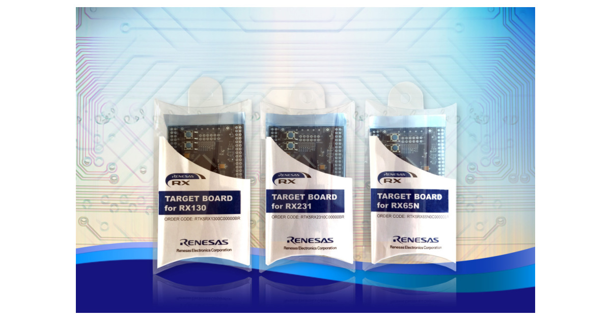 Renesas Electronics Introduces Low Cost Target Boards To Support Growing Rx 32 Bit Mcu Family Business Wire