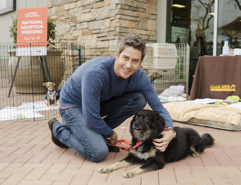 Arie Luyendyk Jr., the current “Bachelor,” cuddles with his dog Bastian at a PetSmart Charities National Adoption Weekend event at a PetSmart store in Phoenix, Ariz., this past weekend. Arie adopted Bastian seven years ago and shared his personal adoption story to help encourage pet parents to adopt pets during PetSmart Charities National Adoption Weekend events held at nearly all PetSmart stores across North America from Feb. 16-18. This was the second-most-successful adoption event, with 29,739 pets finding their forever homes this past weekend. (Photo: Business Wire)