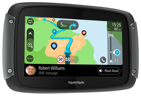 TomTom Launches New Navigation for Motorbike Riders: the TomTom RIDER 550 (Photo: Business Wire)
