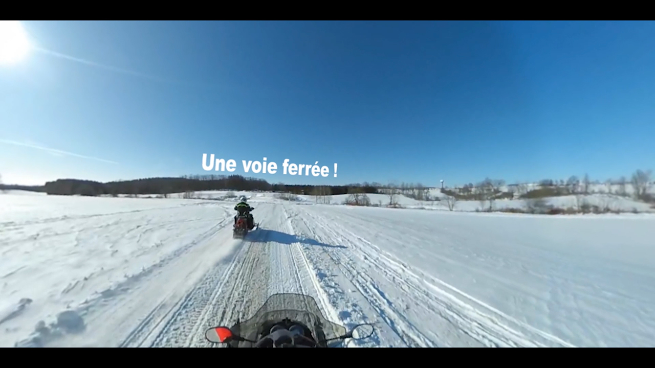 Une vidéo en réalité virtuelle sur la motoneige vise à réduire les collisions entre les trains et les véhicules tout-terrain l’hiver (Video: Business Wire)