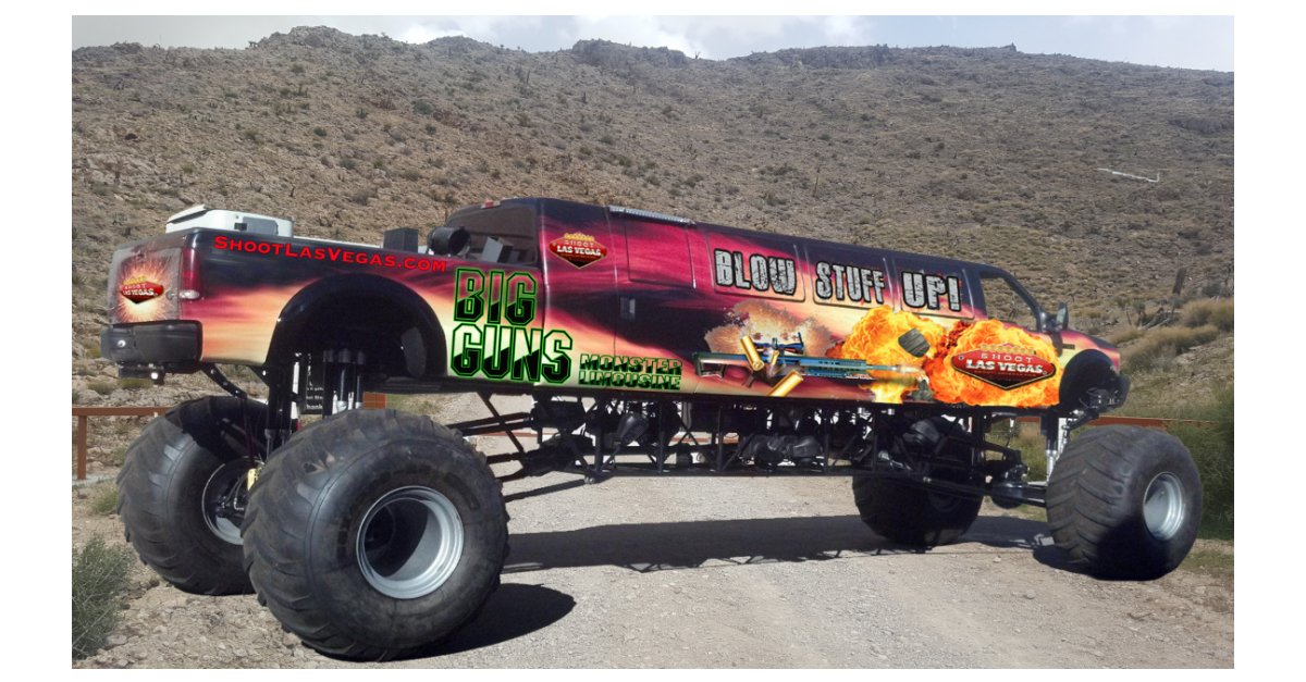 The World's Longest Monster Truck Throttles Onto The Trade Show