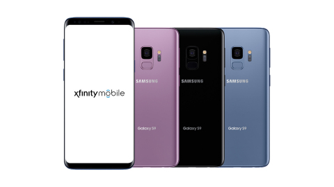 Comcast today announced it will offer the Samsung Galaxy S9 and Galaxy S9+ devices to Xfinity Mobile customers in Lilac Purple, Midnight Black, and Coral Blue. (Photo: Business Wire)