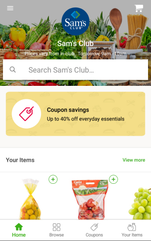 Sam's Club on the Instacart app (Photo: Business Wire)