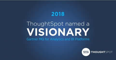 ThoughtSpot named a Visionary in the 2018 Gartner Magic Quadrant for Analytics and Business Intelligence Platforms (Graphic: Business Wire)