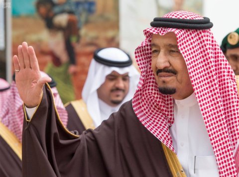 King Salman bin Abdulaziz Al Saud officially opens the 1st Riyadh International Humanitarian Forum 26th February 2018 (Photo: AETOSWire)