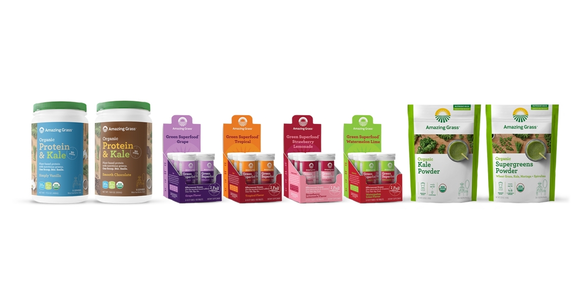 Amazing Grass Launches Three Amazing New Lines Featuring Farm Fresh
