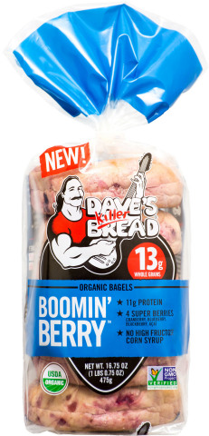 Dave's Killer Bread extends bagel line with protein-packed Boomin' Berry bagels. (Photo: Business Wire)