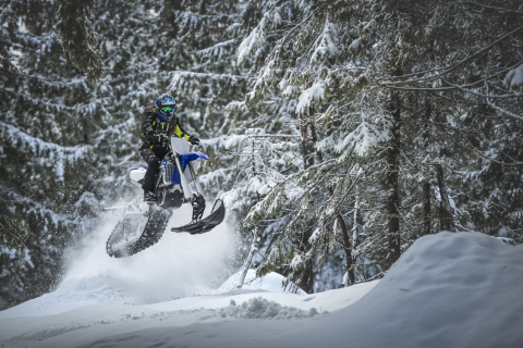 The Timbersled ARO 120 SX features race-proven technology engineered for performance and built for the most aggressive racing and backcountry riding conditions. (Photo: Business Wire)