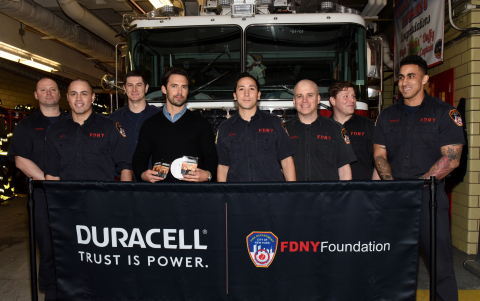 Milo Ventimiglia teamed up with Duracell to visit the FDNY on March 8, 2018 in New York, to remind everyone to change their smoke detector batteries when changing their clocks on Daylight Saving, this Sunday. Milo lent his voice to a light-hearted PSA Duracell created to share this simple yet powerful message. While fires can't always be prevented, you can have the trusted power of Duracell to help alert you. Check out the PSA at www.facebook.com/Duracell. (Photo: Business Wire)