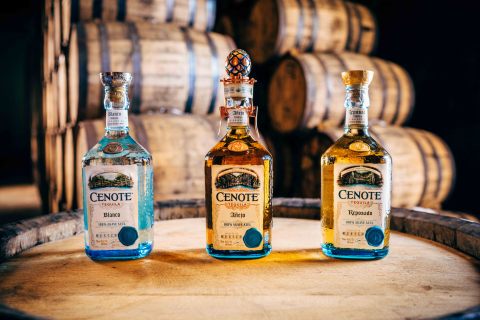 Stoli Group today announced the introduction of Cenote Tequila. The super-premium "tequila with a soul" launches with blanco, añejo and reposado expressions (L-R). (Photo: Business Wire)