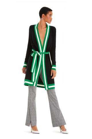 Macy’s channels the brilliance of spring with fresh fashion to update and elevate your wardrobe. I.N.C. International Concepts cardigan, $99.50, and trousers, $69.50, created for Macy’s. (Photo: Business Wire)