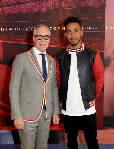 Tommy Hilfiger and Lewis Hamilton.