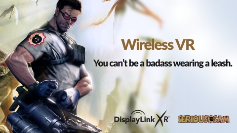 DisplayLink shows multi-user wireless VR on Serious Sam at GDC (#SeverTheTether) (Photo: Business Wi ... 