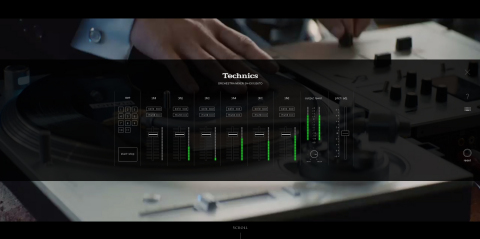 "The Philharmonic Turntable Orchestra" special website designed to resemble Technics equipment (Photo: Business Wire)