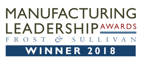 Protolabs was chosen as a recipient of a Frost & Sullivan Manufacturing Leadership Award for its continuous improvement initiative. (Graphic: Frost & Sullivan)