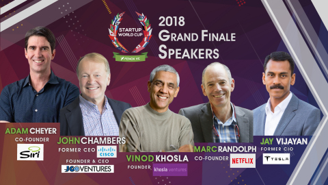 Startup World Cup 2018 Grand Finale Speakers (Graphic: Business Wire)