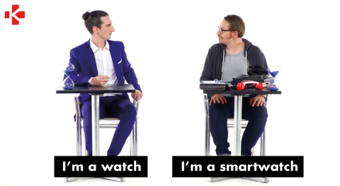 La campagne “I’m a watch; I’m a smartwatch” a été co-créée avec YZ, agence de marketing digital créatif basée à Paris, Berlin et bientôt Londres.
(Photo: MyKronoz)

