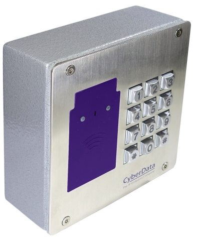CyberData's SIP RFID/Keypad Access Control Endpoint (Photo: Business Wire)