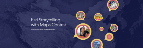 Esri today announced the opening of its Storytelling with Maps Contest. (Graphic: Business Wire)