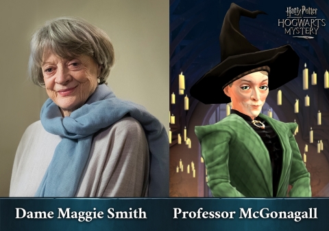 Dame Maggie Smith在Jam City出品的《哈利波特：霍格沃茨的秘密》中为McGonagall教授配音（照片：美国商业资讯）