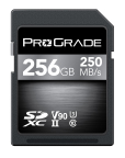 ProGrade Digital announces V90 premium line memory cards—sustained read up to 250MB/second, sustained write up to 200MB/second. ProGrade Digital SDXC UHS-II, U3, Class 10, V90 brings peak performance to DSLR, mirrorless, camcorder and digital cinema that produce incredibly rich data streams and require more from a memory card. (Photo: Business Wire)