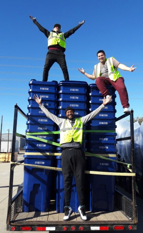 Garland, Texas celebrates completion of citywide cart placement. (Photo: Business Wire)