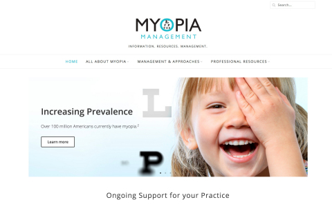 Dr. Thomas Aller, has launched a website, www.ManageMyopia.org, to help busy ECPs learn more and better manage the increasingly common condition. (Photo: Business Wire)