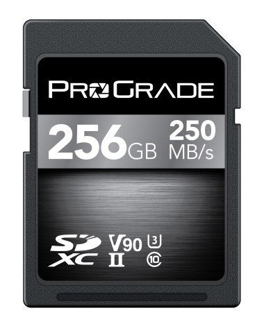 ProGrade Digital announces V90 premium line memory cards—sustained read up to 250MB/second, sustaine ... 