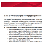 Digital Mortgage Experience Fact Sheet