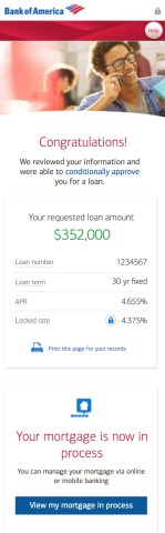 Conditional Approval - Once an application is submitted, the end-to-end experience offers a same-day conditional approval for many. (Photo: Business Wire)