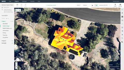 Nearmap’s up-to-date, sub 3” GSD imagery is now available within Aurora’s software, helping solar installers design and sell with exact precision. (Photo: Business Wire)