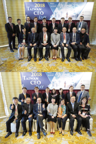 Managing Director& CEO Yu-Ching Su of Taipei Exchange is pictured with representatives from TPEX mai ... 