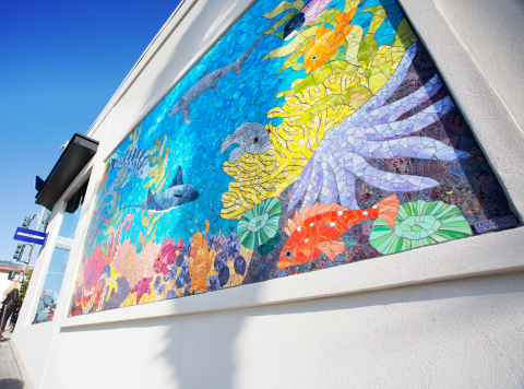 Rachel Rodi Mosaic Installed at Skechers Manhattan Beach Store (Photo: Business Wire)